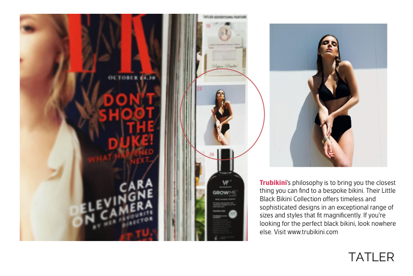 Trubikini Features In Tatler Magazine